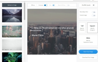 Illustration de l'article : Pablo 2.0, l'outil idéal pour créer des images pour Facebook, Twitter, Instagram et Pinterest - Blog du Modérateur