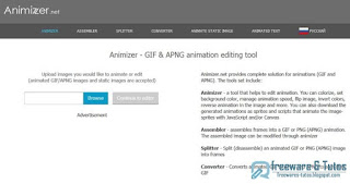 Animizer : un outil en ligne pour créer/éditer des fichiers GIF ~ Freewares & Tutos