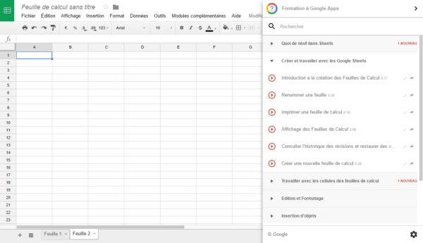 Apprendre à utiliser les outils Google avec l’extension officielle “Training for Google Apps” – Blog du Modérateur