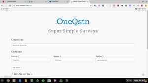 OneQstn: créer des sondages en ligne et sans inscription – Le coutelas de Ticeman