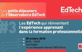 Illustration de l'article : Petit-déjeuner de Observatoire EdTech #3 : Les EdTech qui réinventent l'expérience apprenant dans la formation professionnelle