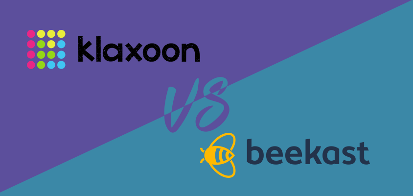 Le match Klaxoon Vs Beekast — Formation et nouvelles technologies