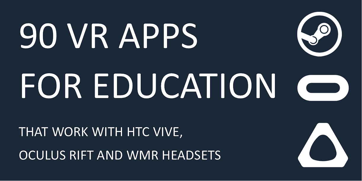 90 VR Education Apps for Vive, Rift and WMR — VirtualTech