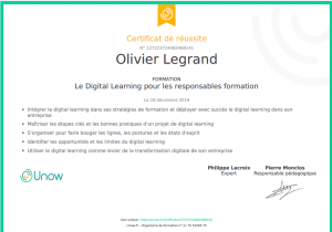 Le Digital Learning pour les responsables formation – mon retour d’expérience sur le mooc Unow — Formateur du web