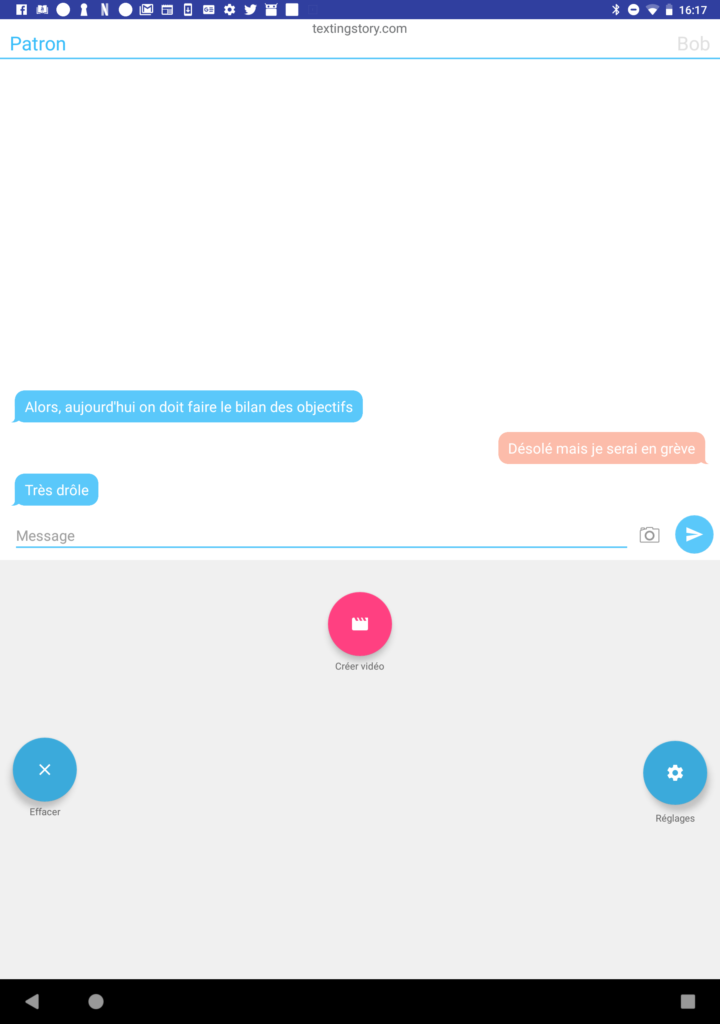 Texting Story : publier de fausses conversations par textos sous forme de vidéos — Ticeman