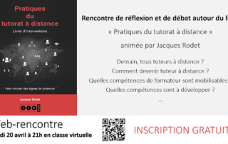 Illustration de l'article : Web-rencontre autour du livre « Pratiques du tutorat à distance » — blog de t@d