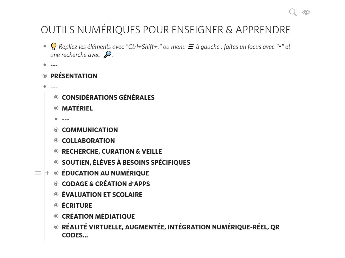 Répertoire d’outils numériques pour enseigner et apprendre — François Jourde