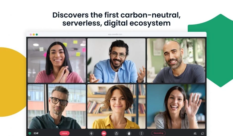 Crewdle : la première plateforme de vidéoconférences neutre en carbone ! — Siècle Digital