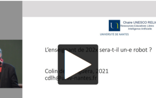 Illustration de l'article : Peut-on remplacer un enseignant par un robot ? — Chaire Unesco IA-REL