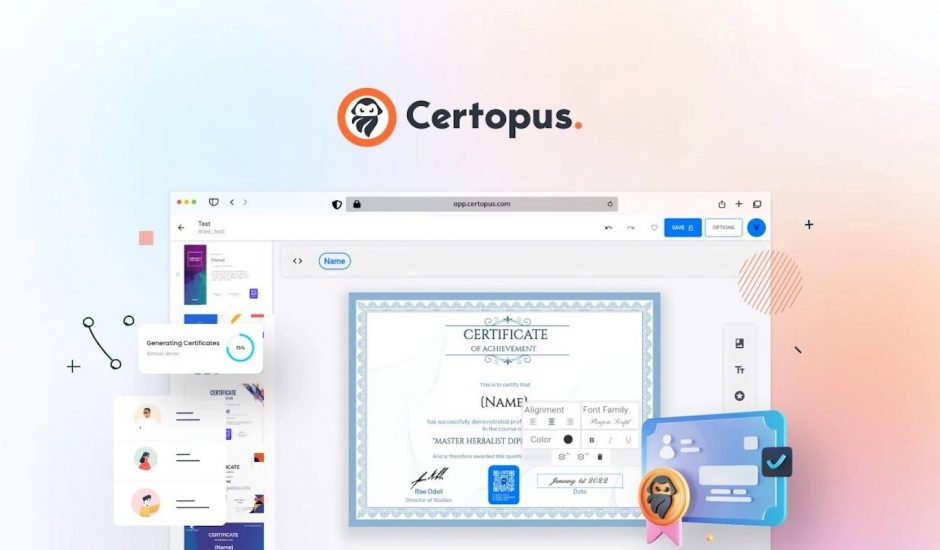 Certopus : un outil pour concevoir et envoyer des certificats professionnels — Siècle Digital