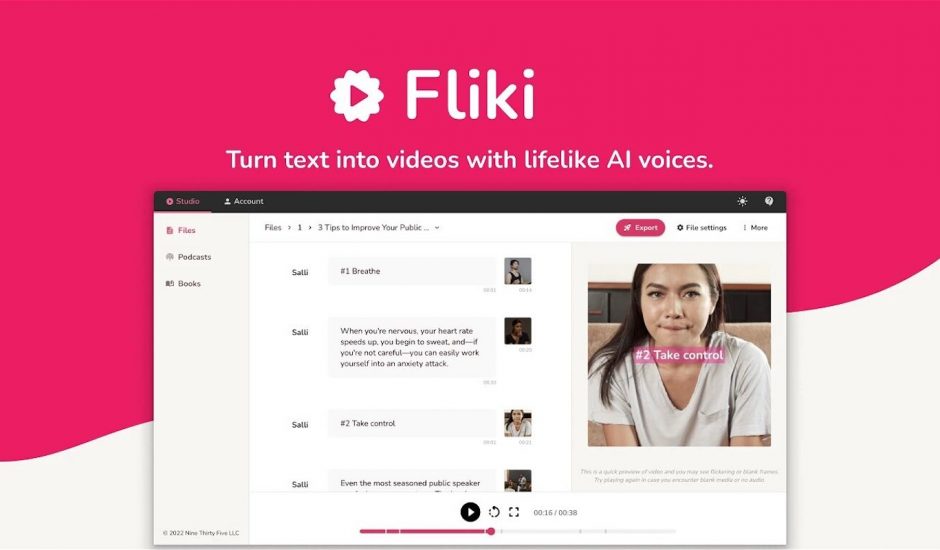 Fliki, un outil pour transformer un texte en vidéo professionnelle avec une voix off — Siècle Digital