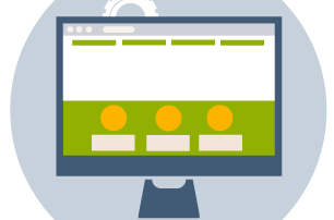 illustration d'un écran de PC avec une page de cours ouverte
