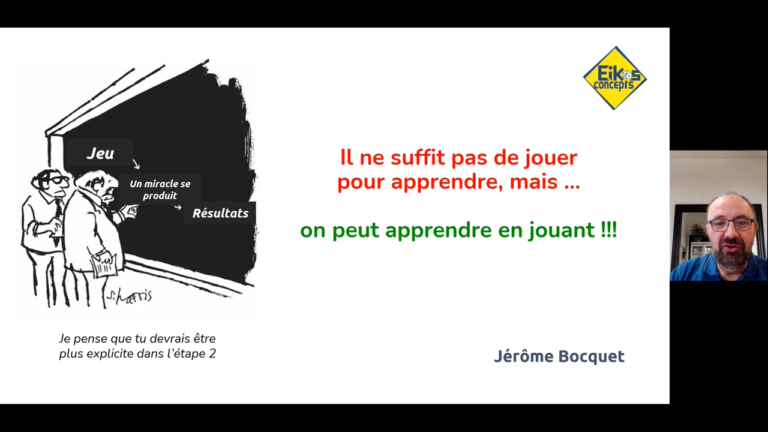 Il ne suffit pas de jouer pour apprendre, alors comment apprendre en jouant (conférence) ? —