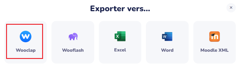 Exporter votre questionnaire créé dans Quiz-wizard vers wooclap — Formateur du Web