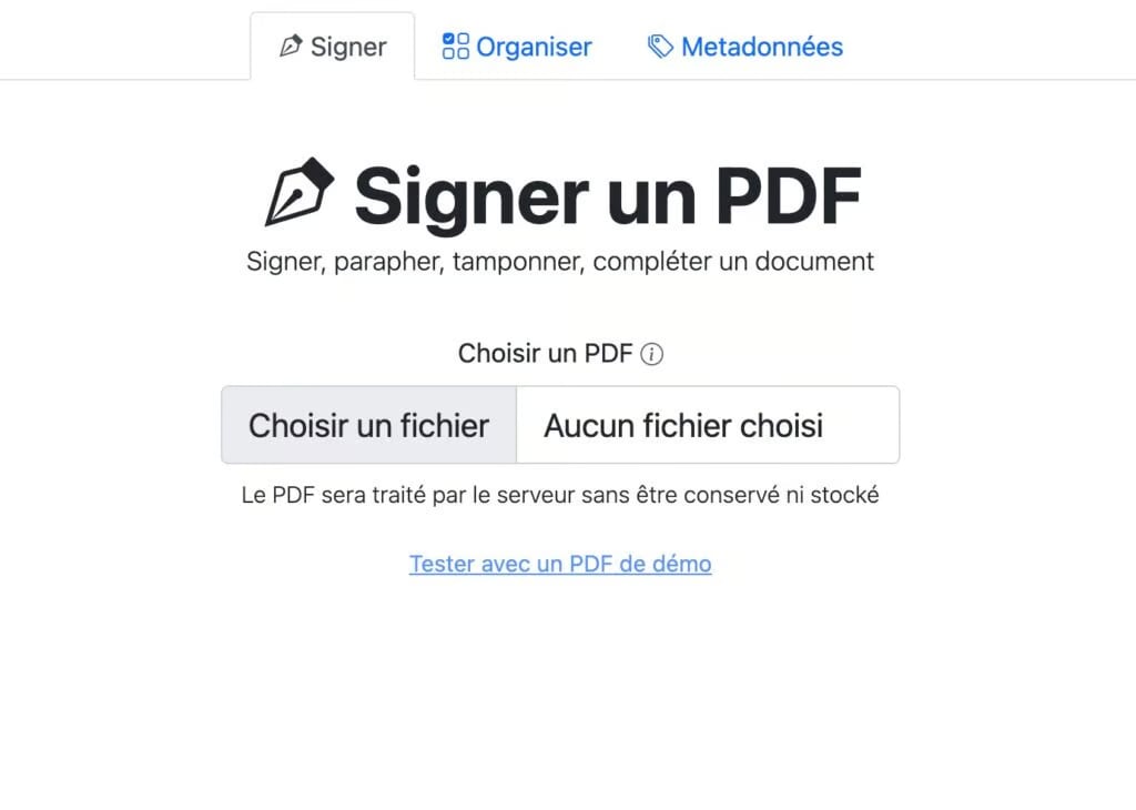 Un outil libre pour signer ou faire signer un PDF