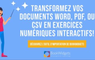 Illustration de l'article : Transformez vos documents Word, PDF, ou CSV en exercices numériques interactifs !