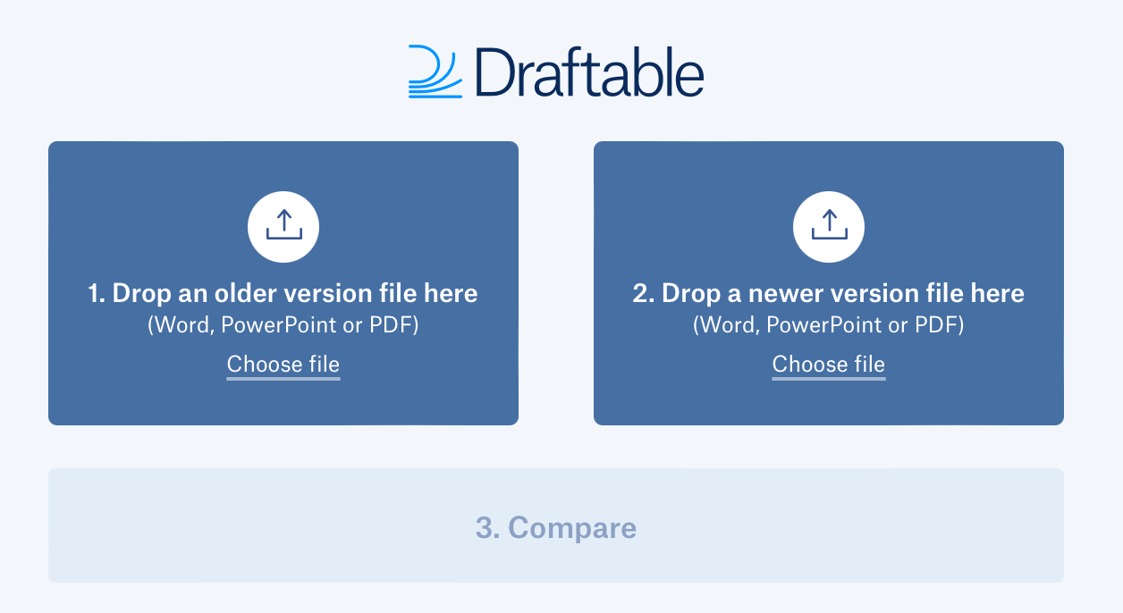 Draftable : Comparer 2 documents en 1 clic
