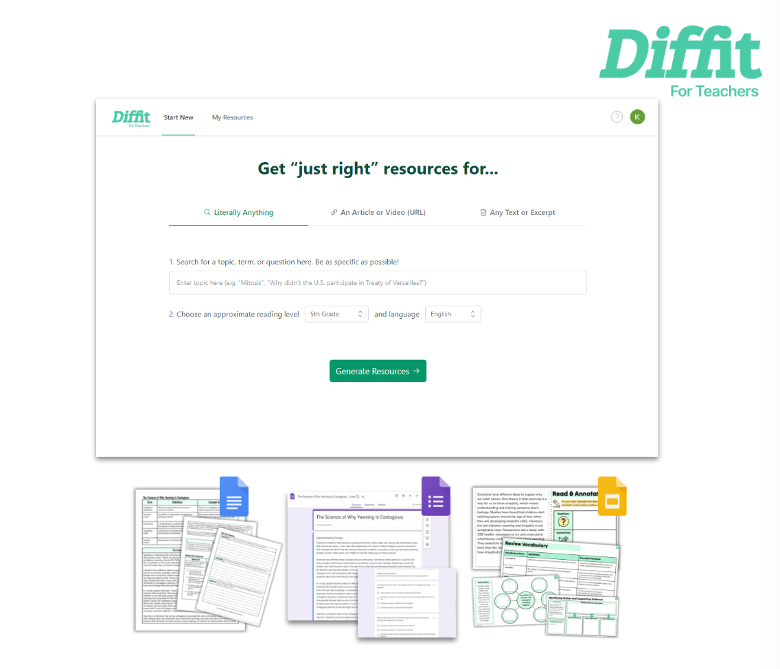 Diffit. Un outil pratique pour créer des ressources pédagogiques