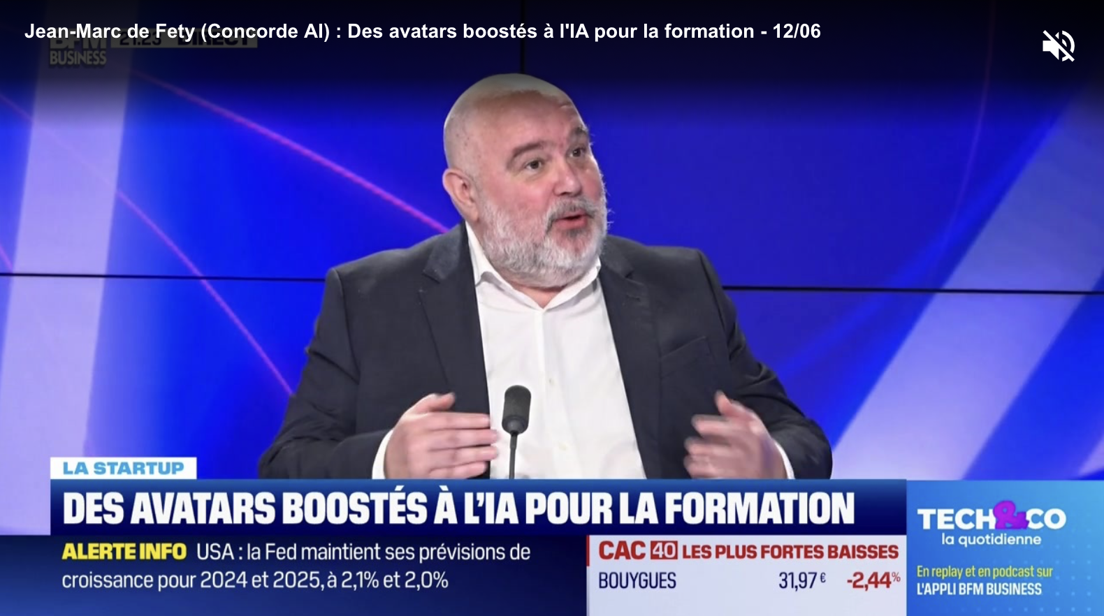 Jean-Marc de Fety (Concorde AI) : Des avatars boostés à l’IA pour la formation