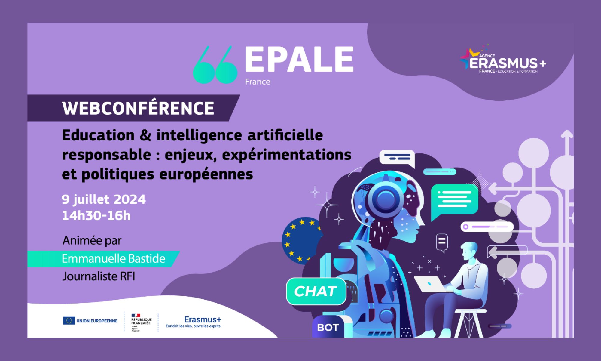 Webconférence Epale : « éducation & intelligence artificielle responsable »