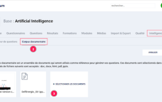 Illustration de l'article : Génération de questions par l'IA avec un corpus documentaire
