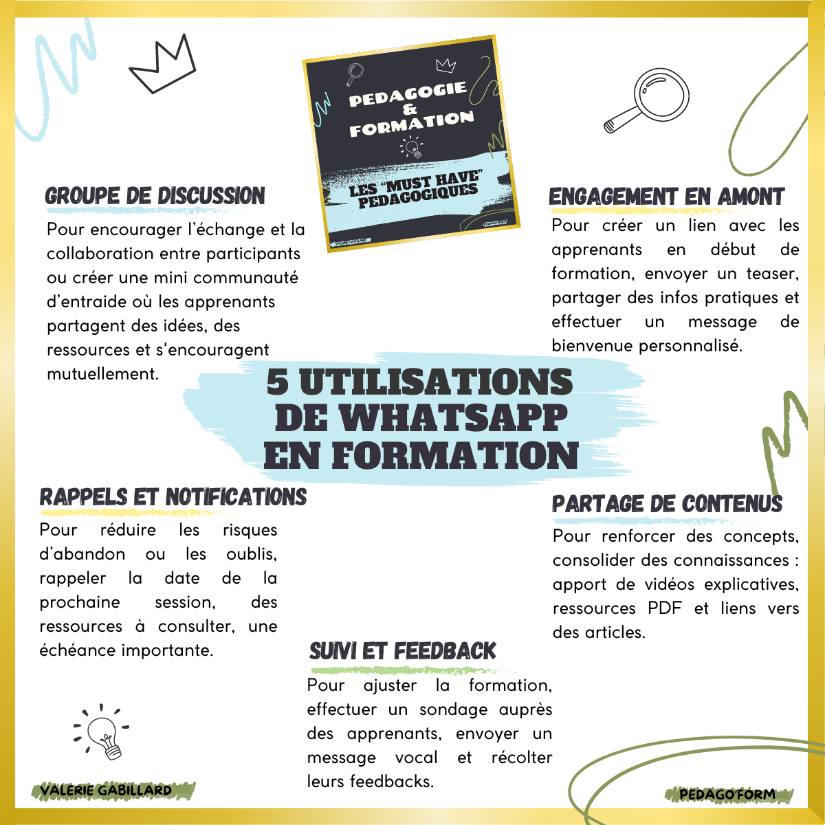 5 utilisations de whatsapp en formation