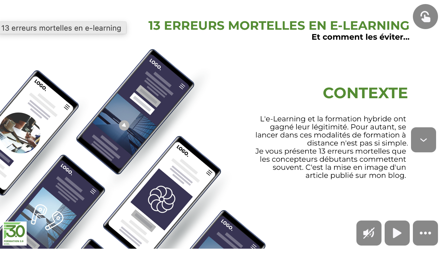 Infographie : 13 erreurs mortelles en e-learning