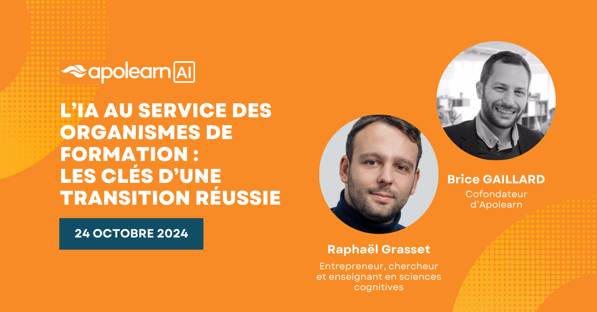 Webinaire Apolearn – L’IA au service des organismes de formation : les clés d’une transition réussie