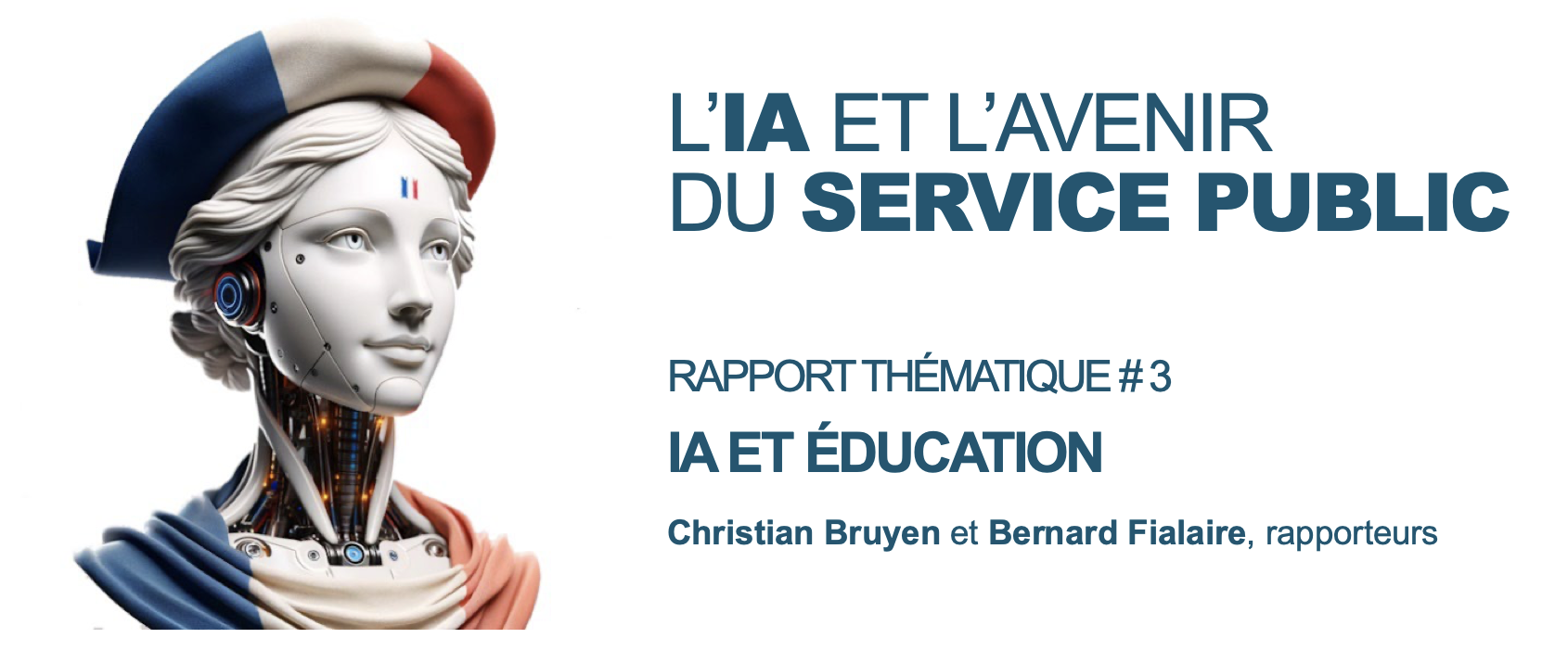 L’ia et l’avenir du service public rapport thématique # 3 ia et éducation