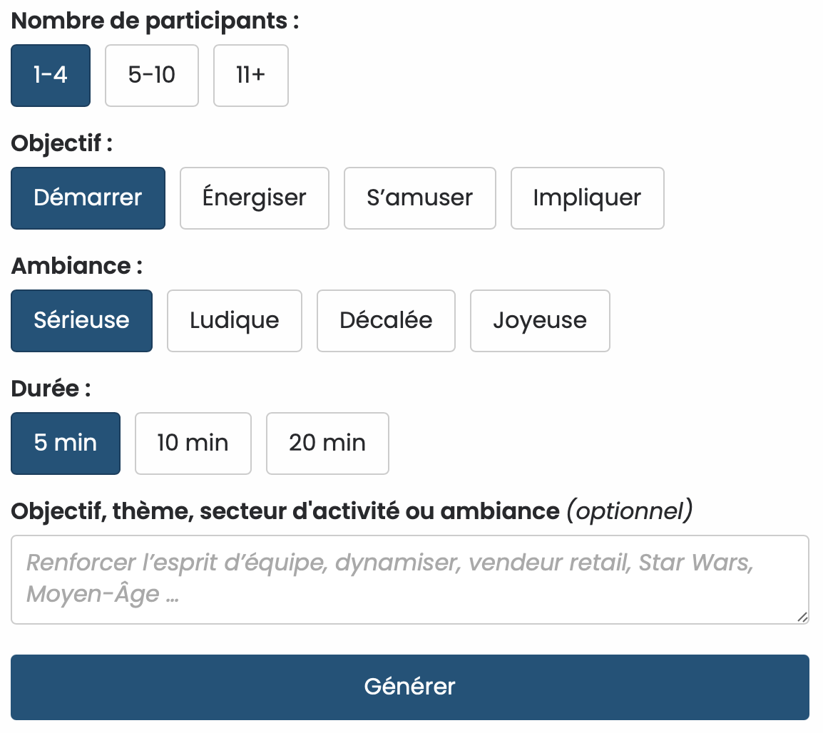 Générez un icebreaker sur-mesure en quelques clics