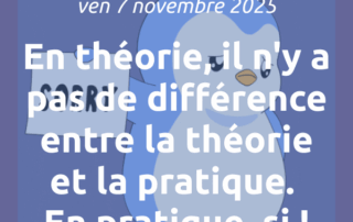 Illustration de l'article : [📣Newsletter] 7/11/2025 En théorie, il n'y a pas de différence entre la théorie et la pratique. En pratique, si !
