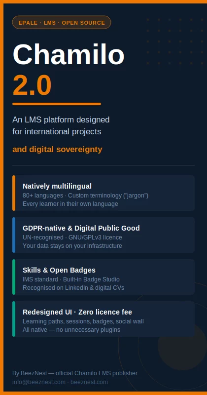 Chamilo 2.0 : pourquoi ce LMS open source s&rsquo;impose dans les projets de formation à dimension internationale
