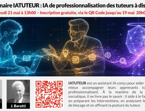 Webinaire : IATUTEUR : IA de professionnalisation des tuteurs à distance