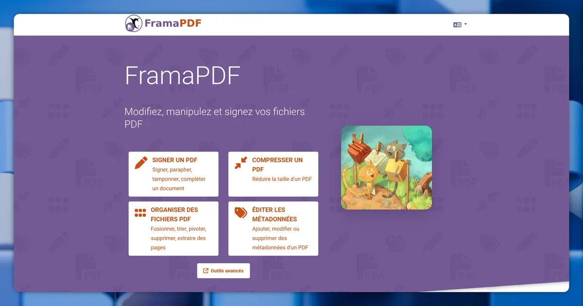 FramaPDF, une alternative libre à iLovePDF et SmallPDF